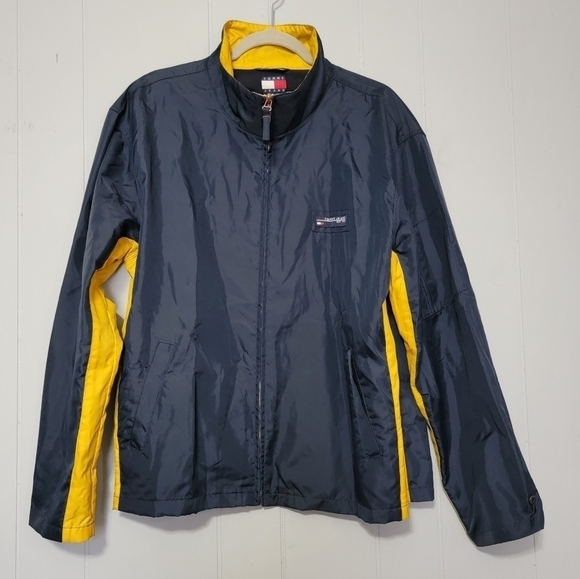 Tommy Hilfiger 2001 vntg windbreaker rain jacket men L - Picture 1 of 8